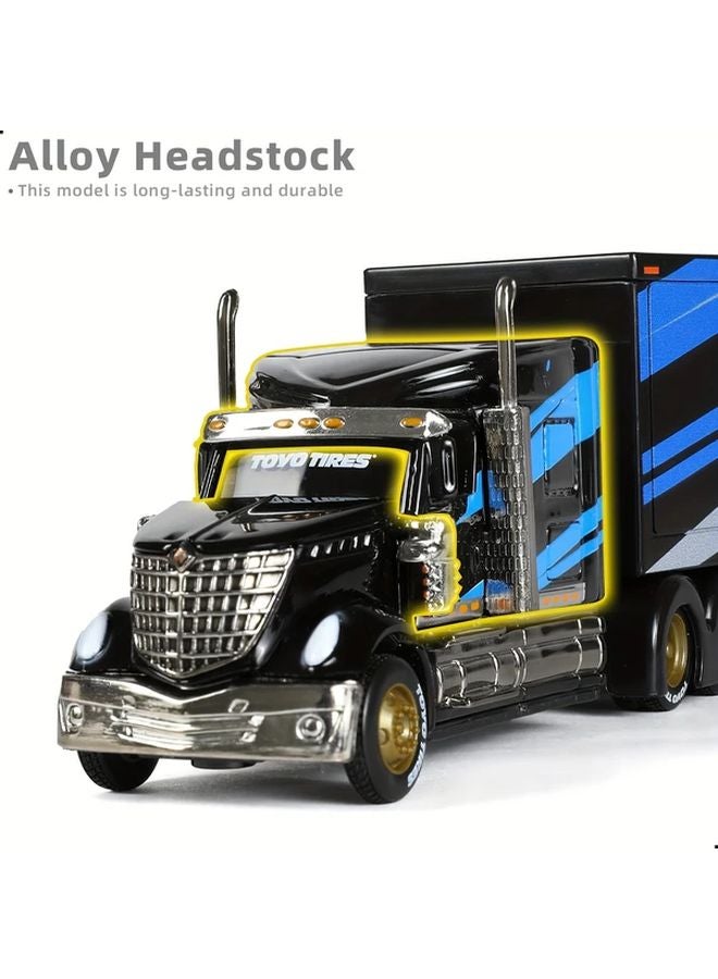 Maisto 1 64 Scale International Lonestar Diecast Metal Truck Model Blue - Image 3